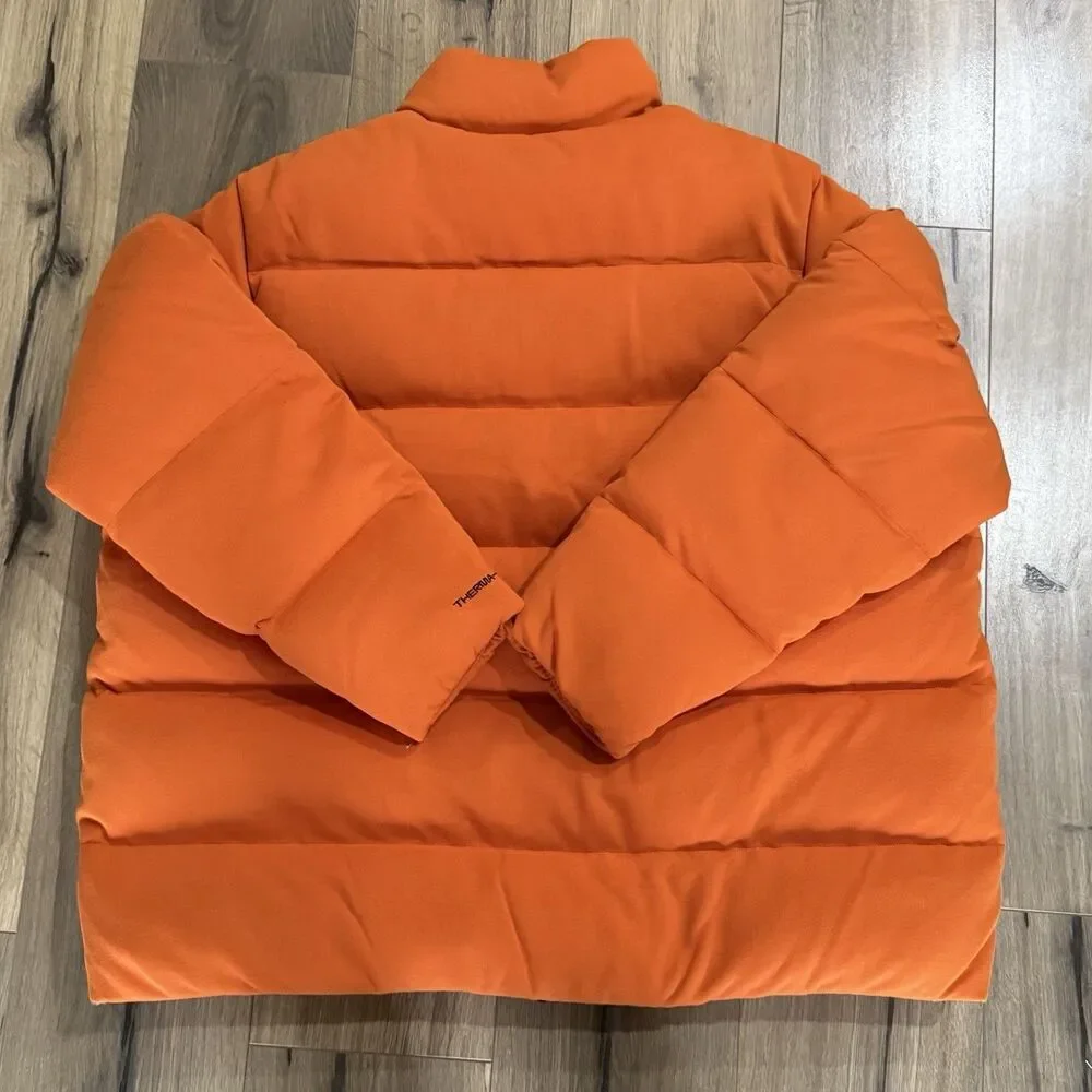 Men's XL-Nike Sportswear Tech Oversized Zip Puffer Down Warm Jacket Orange